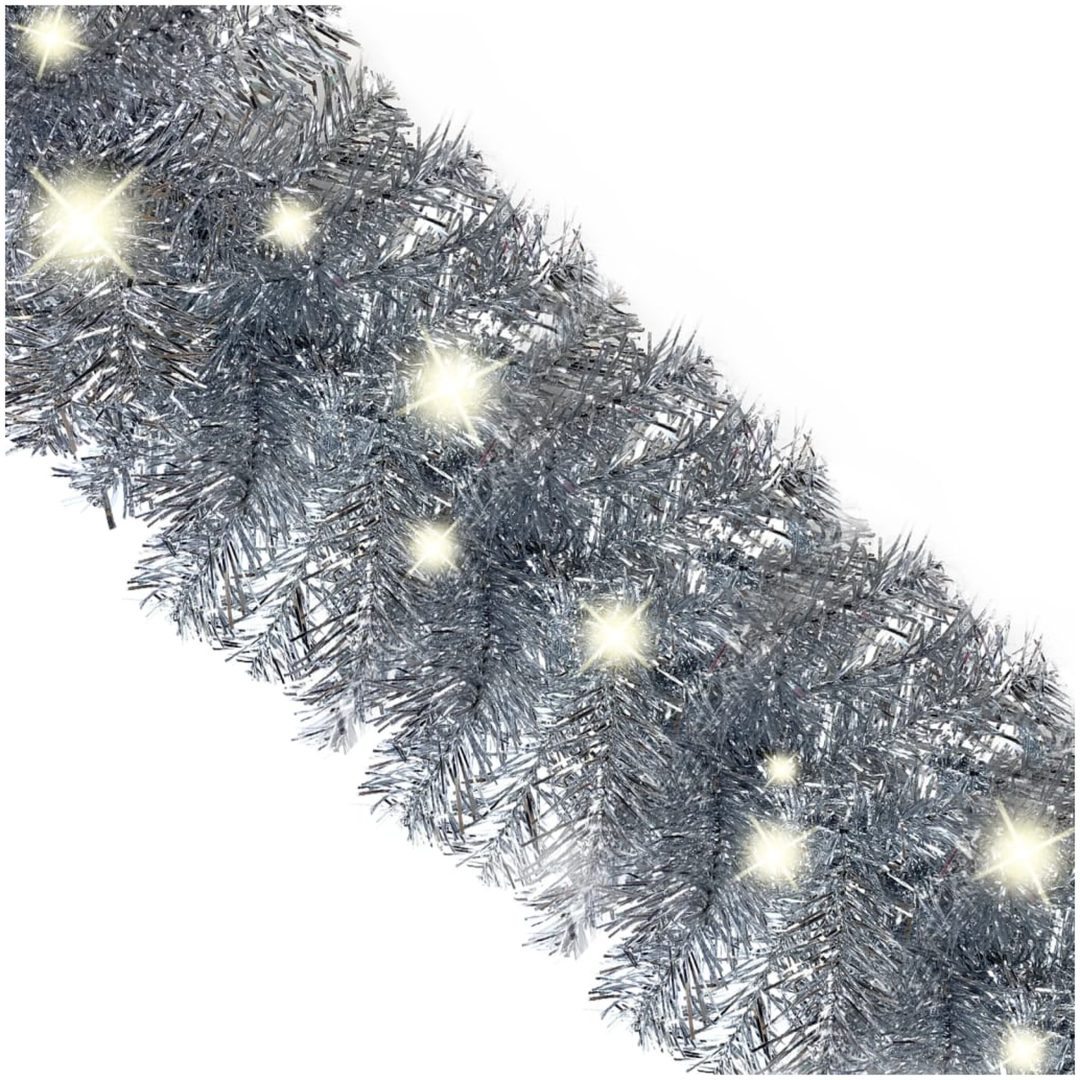 Julgirlang med LED-lampor 20 m silver vidaXL 20 m – bild 5