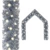 Julgirlang med LED-lampor 20 m silver vidaXL 20 m – miniatyr 1