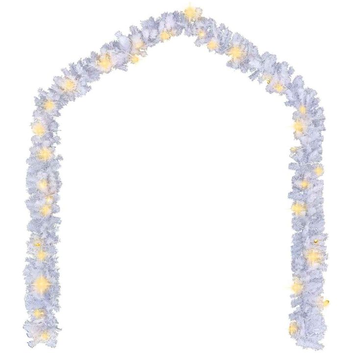 Julgirlang med LED-lampor 20 m vit vidaXL 20 m – bild 2