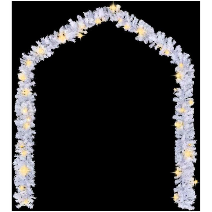 Julgirlang med LED-lampor 20 m vit vidaXL 20 m – bild 3