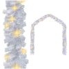 Julgirlang med LED-lampor 20 m vit vidaXL 20 m – miniatyr 1