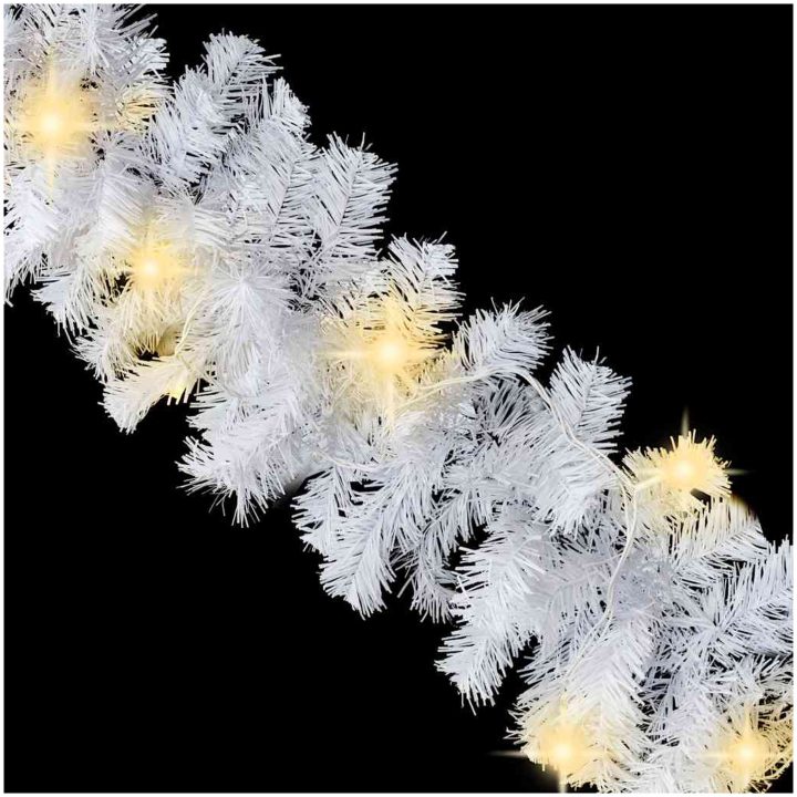 Julgirlang med LED-lampor 5 m vit vidaXL 5 m – bild 6
