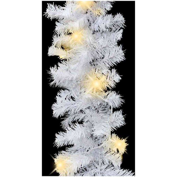 Julgirlang med LED-lampor 5 m vit vidaXL 5 m – bild 7