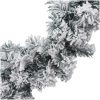 Julgirlang med LED-lampor grön PVC vidaXL 5 m – miniatyr 5