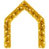 Julgirlang med LED-lampor guld vidaXL 5 m – miniatyr 2