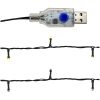 Julgirlang med LED-lampor guld vidaXL 5 m – miniatyr 7