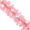Julgirlang med LED-lampor rosa vidaXL 5 m – miniatyr 4