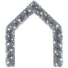Julgirlang med LED-lampor silver vidaXL 10 m – miniatyr 2