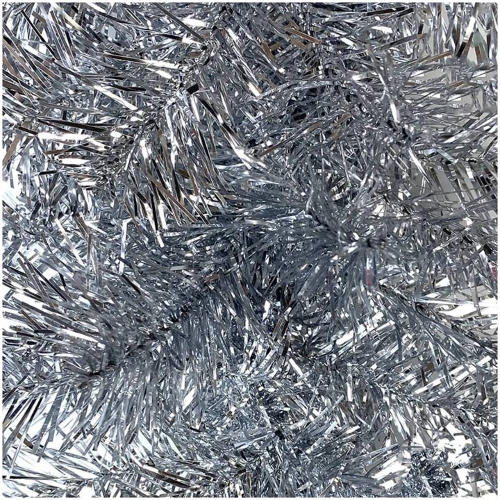 Julgirlang med LED-lampor silver vidaXL 10 m – bild 4