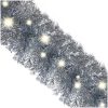 Julgirlang med LED-lampor silver vidaXL 10 m – miniatyr 5