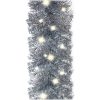 Julgirlang med LED-lampor silver vidaXL 10 m – miniatyr 6