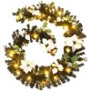 Julgirlang med LED-lampor svart 2,7 m PVC vidaXL – miniatyr 2