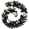 Julgirlang med LED-lampor svart 2,7 m PVC vidaXL – miniatyr 3