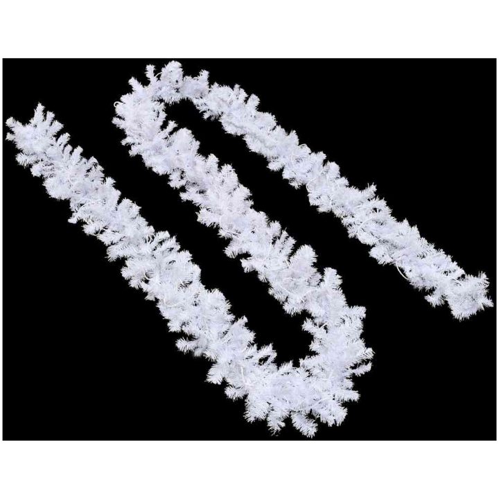 Julgirlang med LED-lampor vit vidaXL 10 m – bild 5