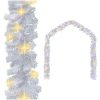 Julgirlang med LED-lampor vit vidaXL 10 m – miniatyr 1