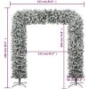 Julgirlang med snö 240 cm vidaXL 240 x 215 cm – miniatyr 6