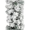 Julgirlang med snö grön PVC vidaXL 20 m – miniatyr 3