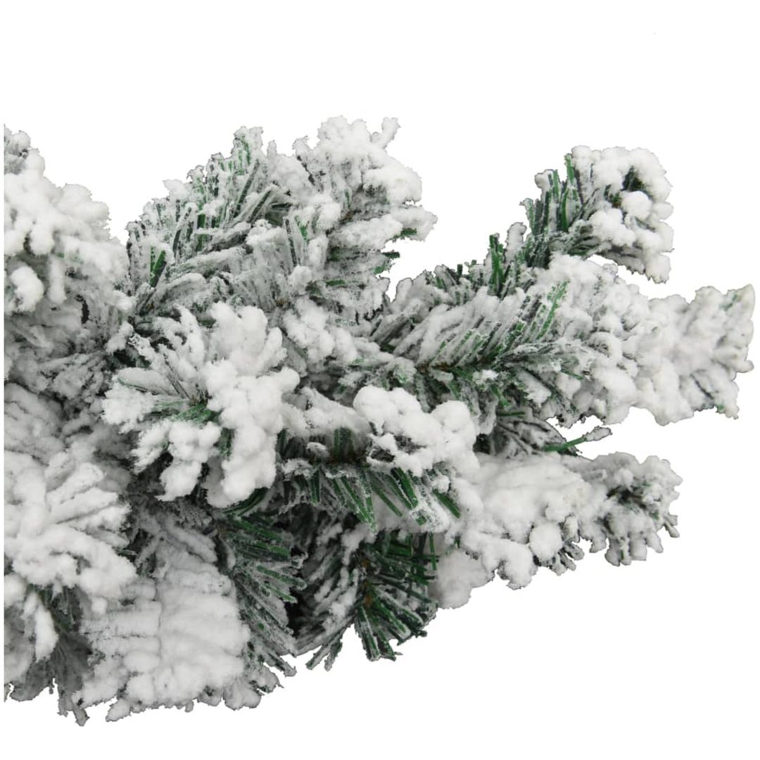 Julgirlang med snö grön PVC vidaXL 20 m – bild 4