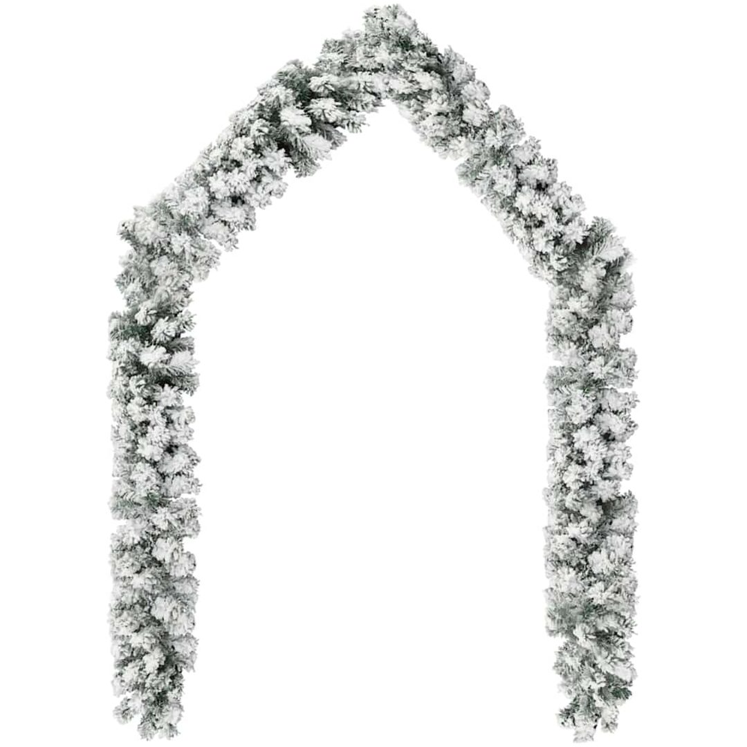 Julgirlang med snö PVC vidaXL 5 m – bild 3