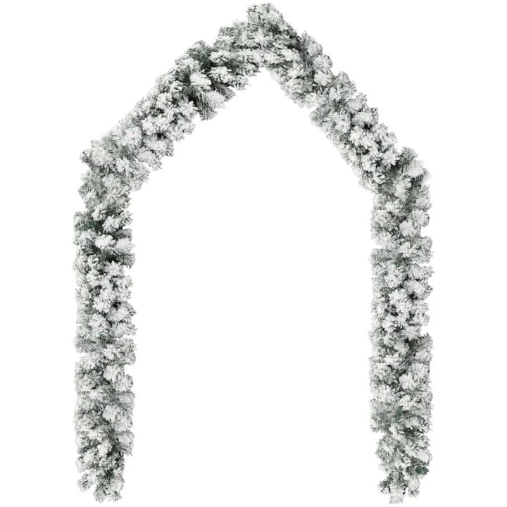 Julgirlang med snö PVC vidaXL 5 m – bild 3