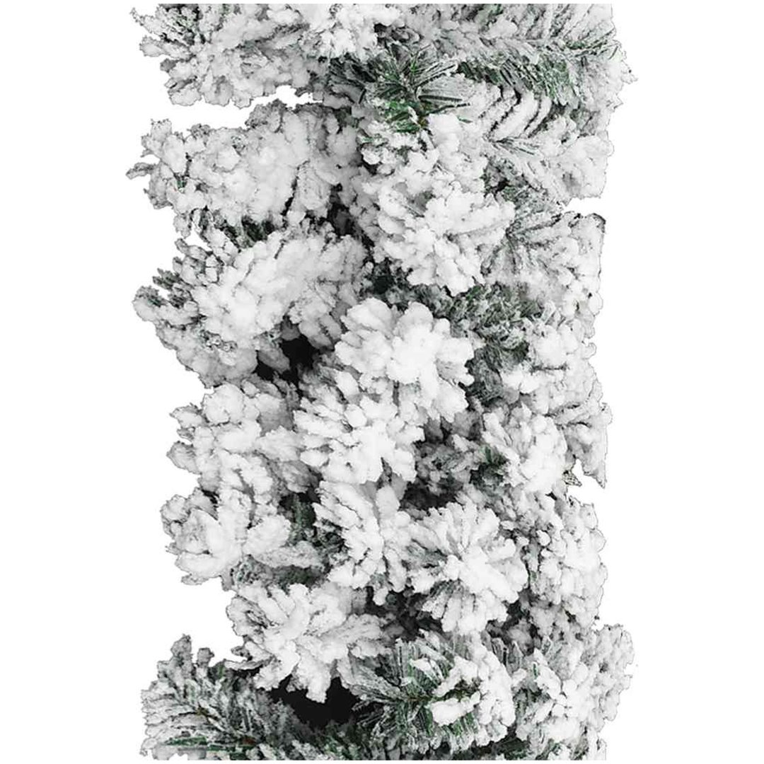 Julgirlang med snö PVC vidaXL 5 m – bild 4