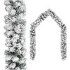 Julgirlang med snö PVC vidaXL 5 m – miniatyr 1