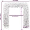 Julgirlang vit 240 cm vidaXL 240 x 215 cm – miniatyr 7