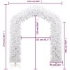 Julgirlang vit 270 cm vidaXL 270 x 215 cm – miniatyr 6