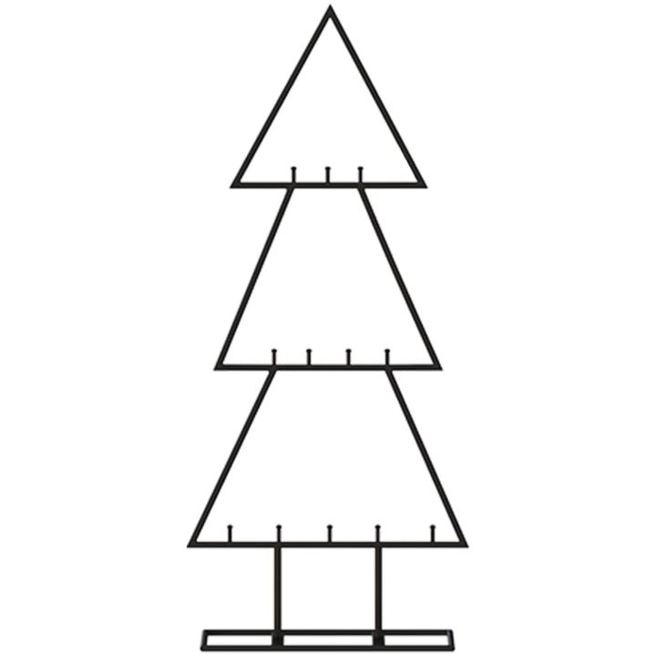Julgran i metall svart vidaXL 60 cm – bild 3