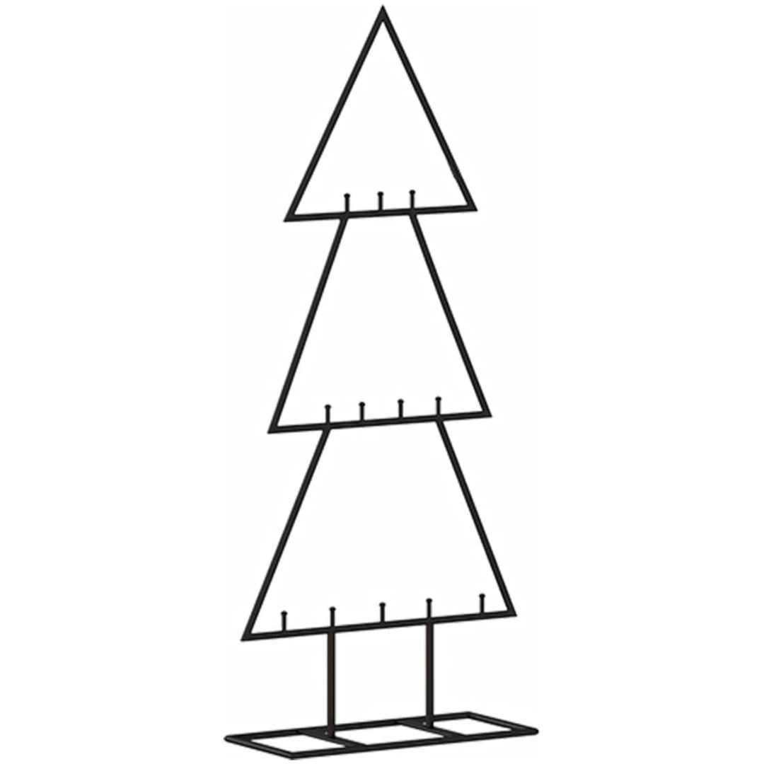 Julgran i metall svart vidaXL 60 cm – bild 5