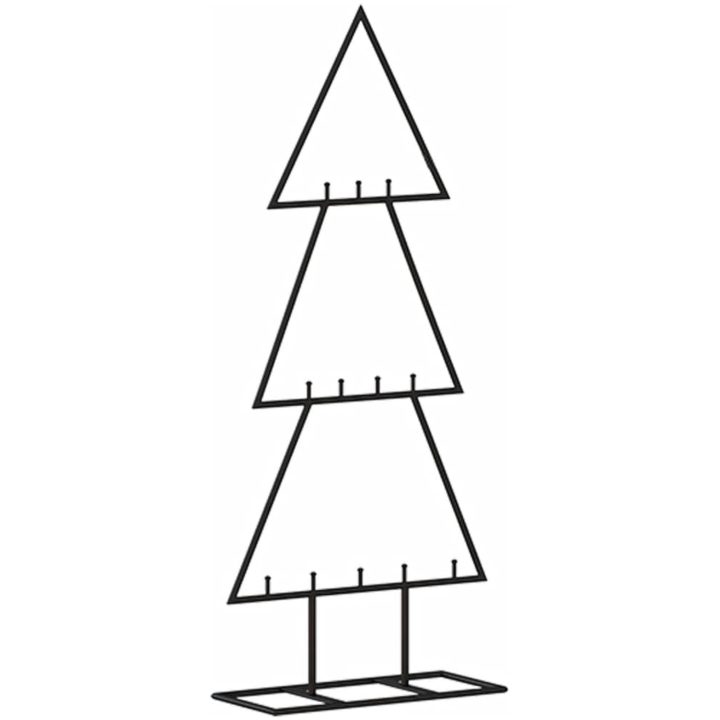 Julgran i metall svart vidaXL 60 cm – bild 5