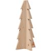 Julgran i trä 180 cm massiv furu vidaXL 49 cm – miniatyr 2
