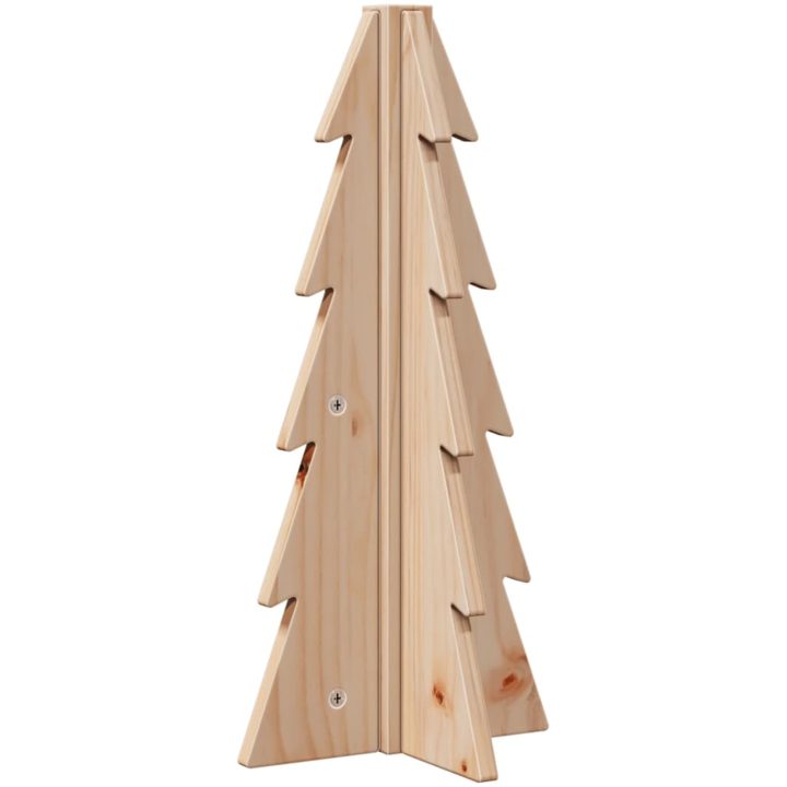 Julgran i trä 180 cm massiv furu vidaXL 49 cm – bild 2