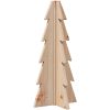 Julgran i trä 180 cm massiv furu vidaXL 49 cm – miniatyr 5