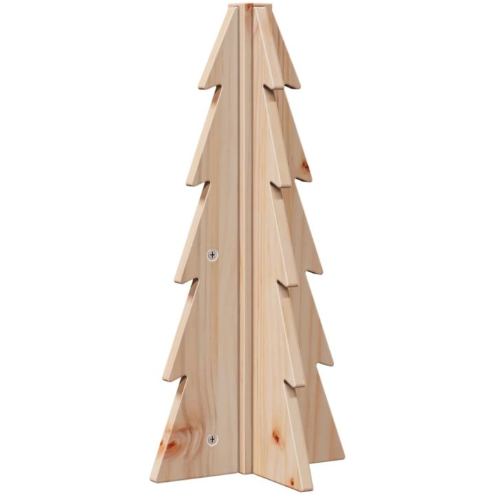 Julgran i trä 180 cm massiv furu vidaXL 49 cm – bild 5