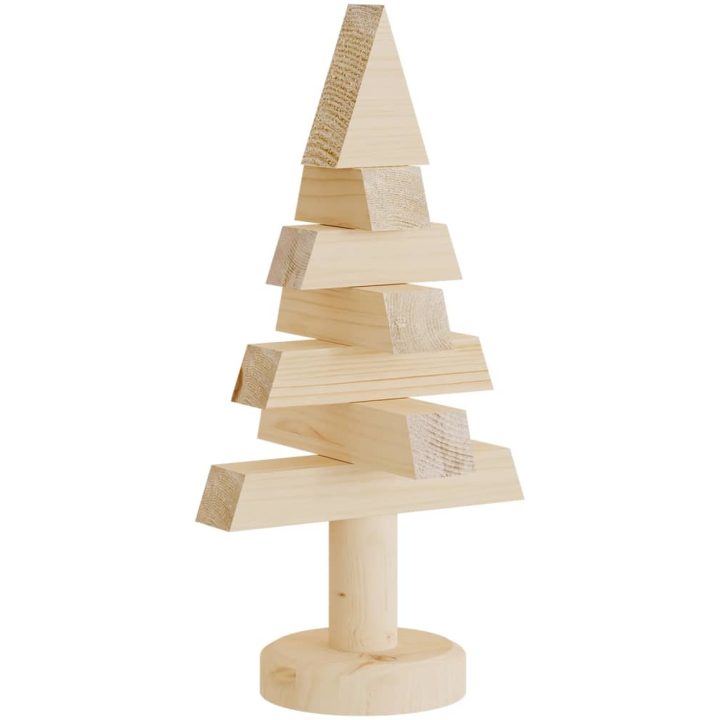 Julgran i trä 2 st 30 cm massiv furu vidaXL – bild 5