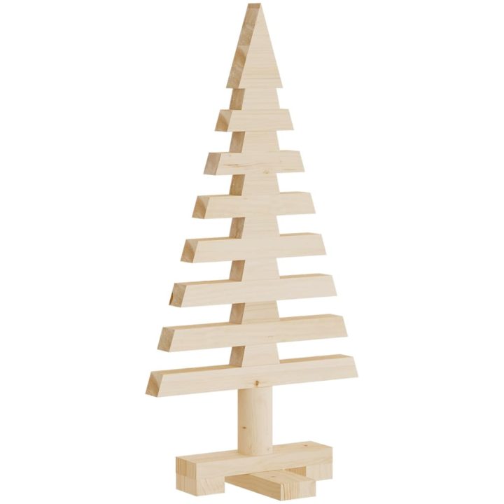 Julgran i trä för dekoration 3 st massiv furu vidaXL 60/90/120 cm – bild 3