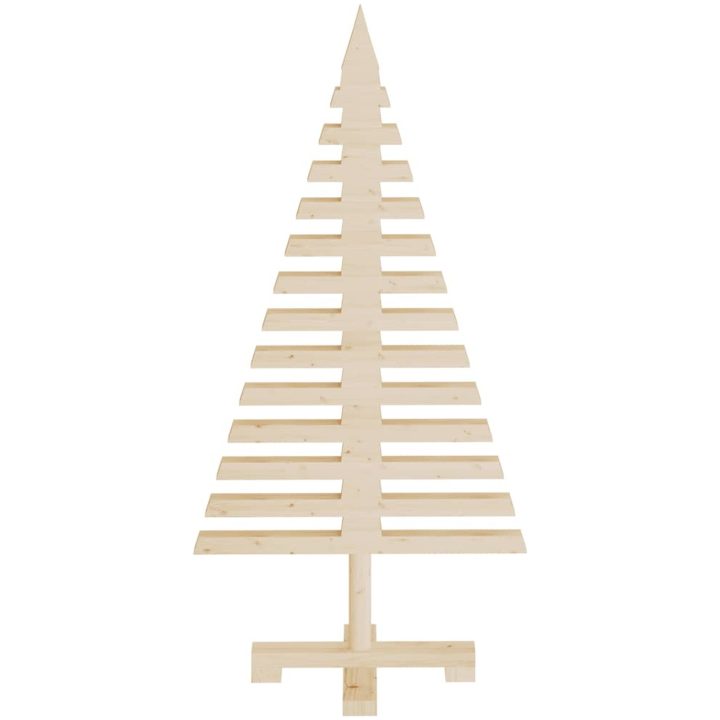 Julgran i trä för dekoration 3 st massiv furu vidaXL 60/90/120 cm – bild 6
