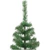 Julgran konstgjord L 240 cm grön vidaXL 240 x 120 cm – miniatyr 3