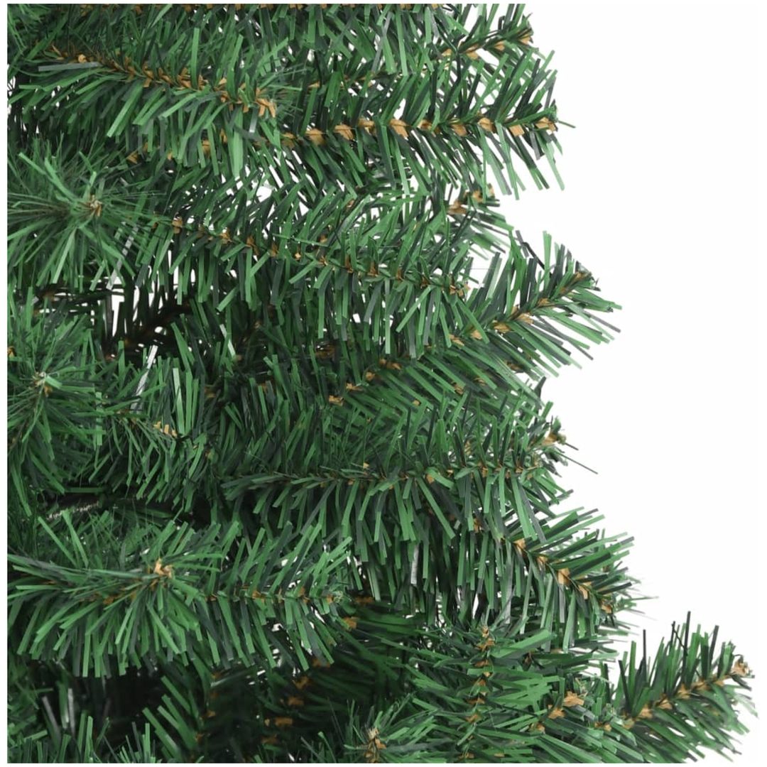 Julgran konstgjord L 240 cm grön vidaXL 240 x 120 cm – bild 4