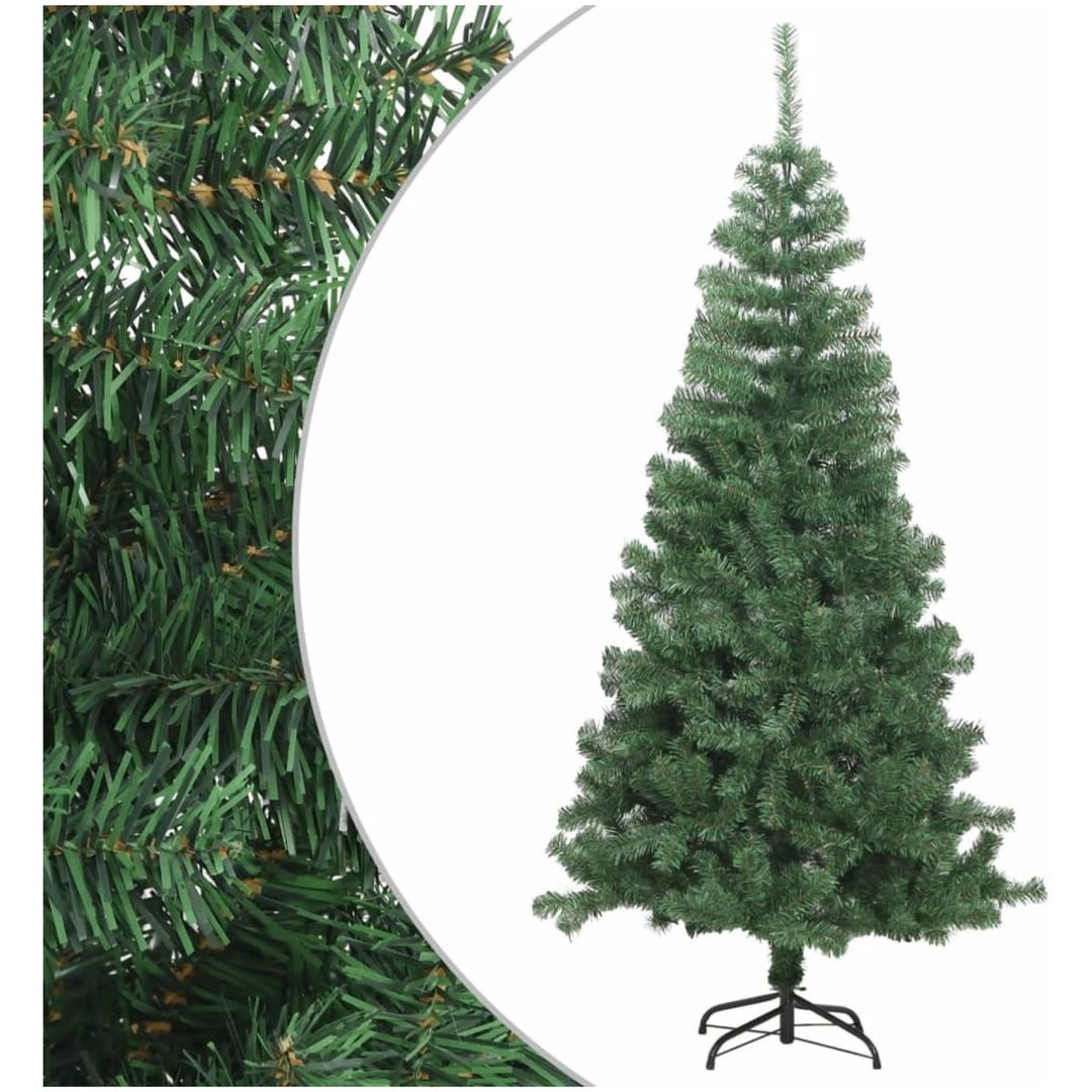 Julgran konstgjord L 240 cm grön vidaXL 240 x 120 cm