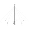 Julgran LED inomhus/utomhus 400 lysdioder 2,5 m vidaXL 250 x 70 cm – miniatyr 2
