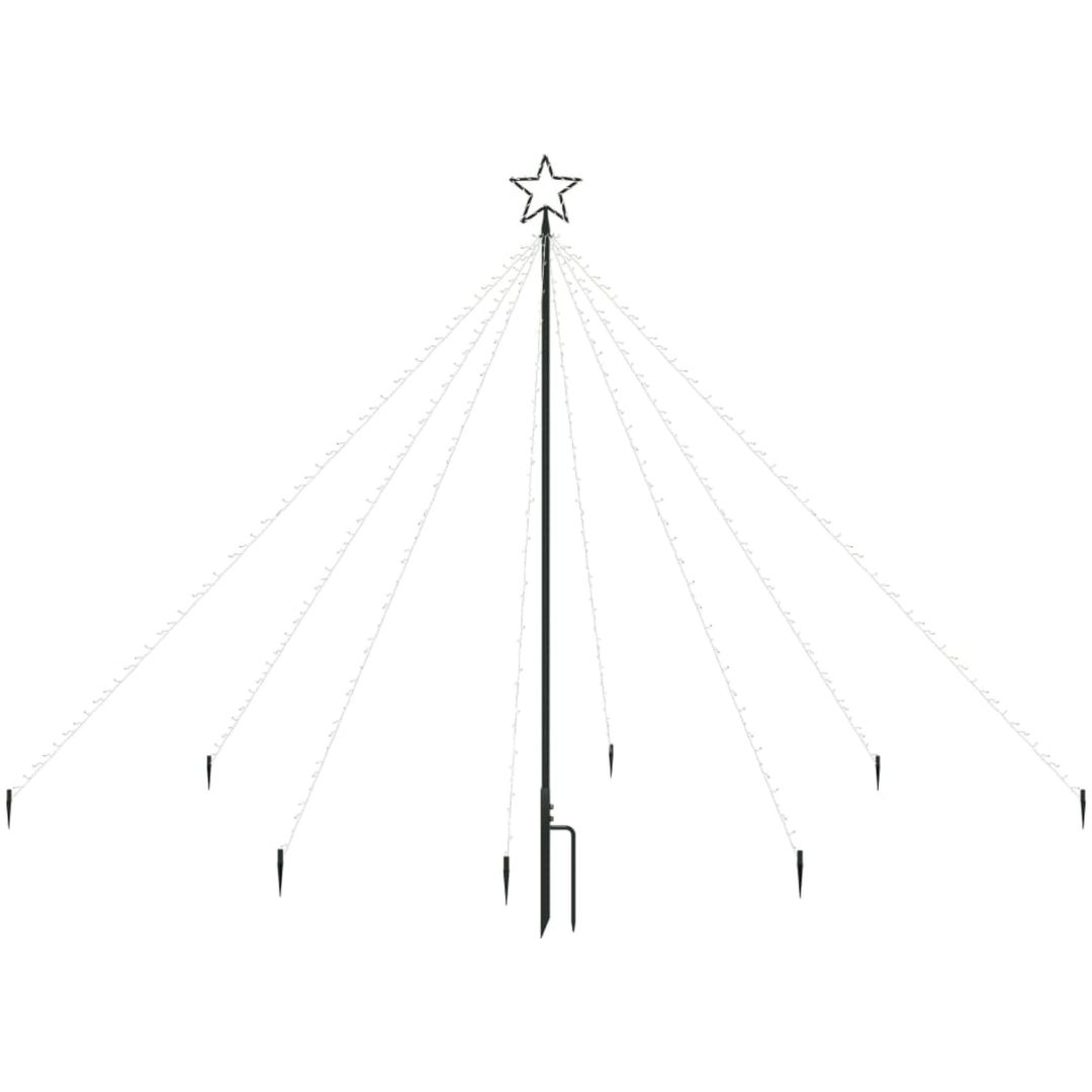 Julgran LED inomhus/utomhus 400 lysdioder 2,5 m vidaXL 250 x 70 cm – bild 2
