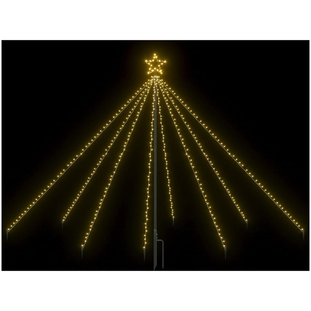 Julgran LED inomhus/utomhus 400 lysdioder 2,5 m vidaXL 250 x 70 cm – bild 3