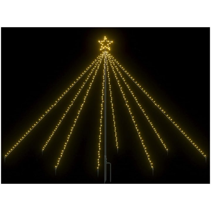Julgran LED inomhus/utomhus 400 lysdioder 2,5 m vidaXL 250 x 70 cm – bild 3