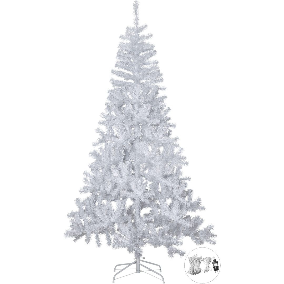 Julgran med LED Alvik Vit Star Trading 210 cm
