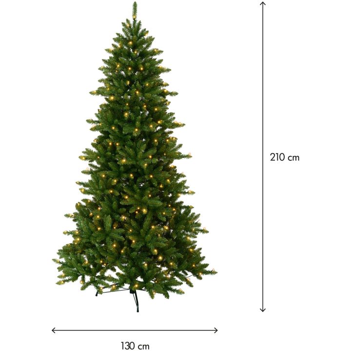 Julgran med LED Minnesota Grön Star Trading 210 cm – bild 2