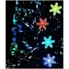 Julgran med LED-snöflingor svart 120 cm fiberoptik vidaXL 120 x 60 cm – miniatyr 6