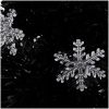 Julgran med LED-snöflingor svart 64 cm fiberoptik vidaXL 64 x 35 cm – miniatyr 4