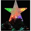 Julgran med LED-snöflingor svart 64 cm fiberoptik vidaXL 64 x 35 cm – miniatyr 6